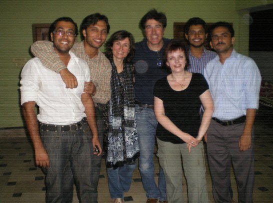 Group photo with colleagues, 2011
